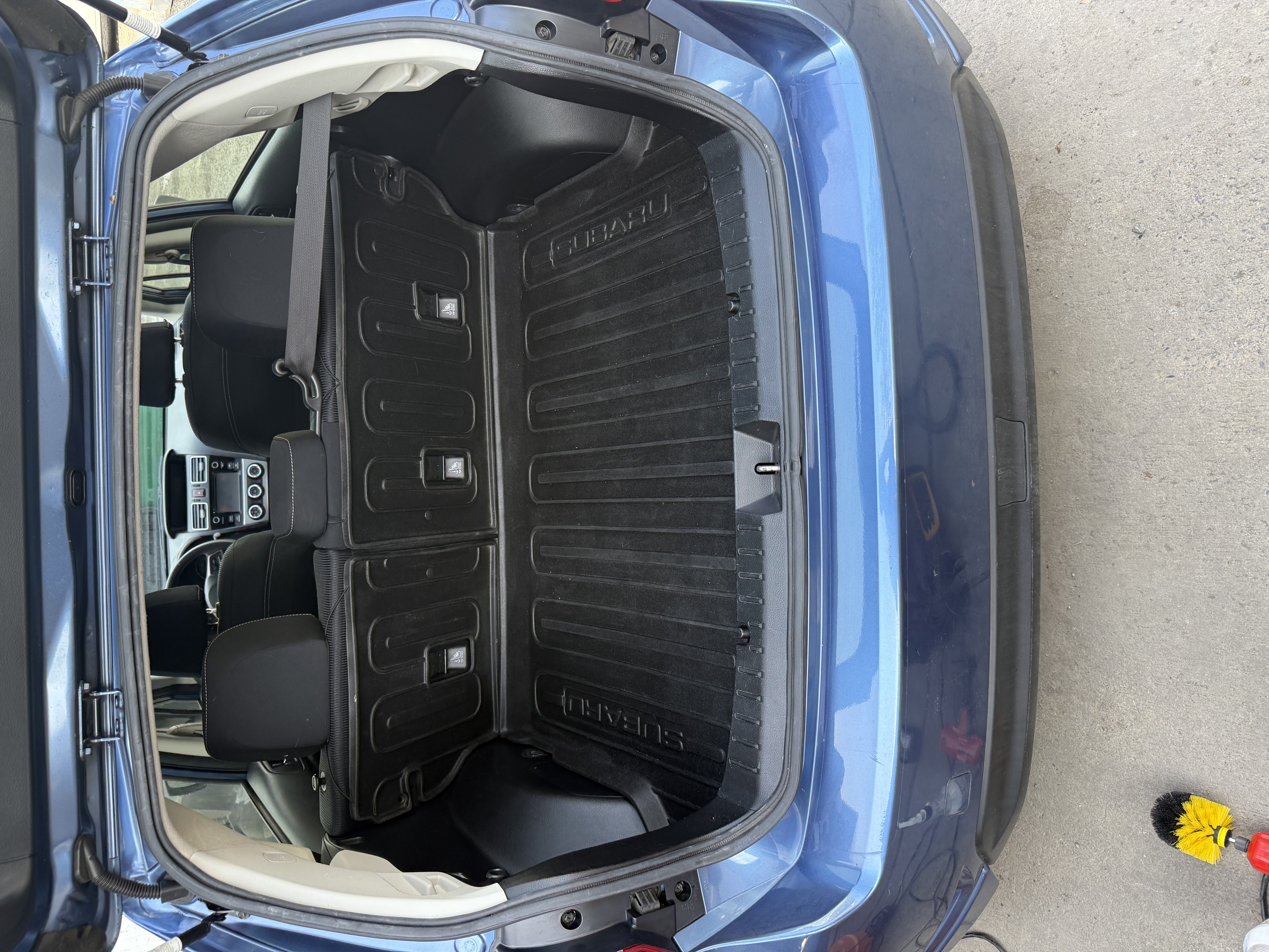 Clean Subaru trunk after detail